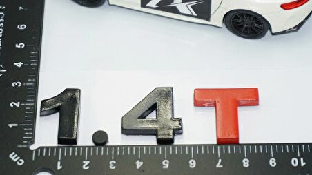 DK Tuning 1.4T Bagaj Siyah Kırmızı Yazı Logo Volkswagen İle Uyumlu
