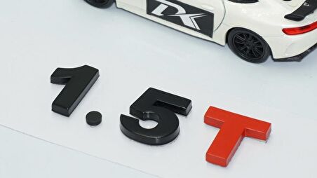 DK Tuning 1.5T Bagaj Siyah Kırmızı Yazı Logo Volkswagen İle Uyumlu