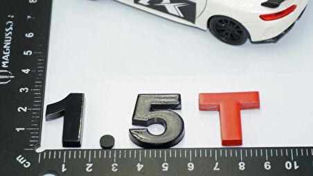 DK Tuning 1.5T Bagaj Siyah Kırmızı Yazı Logo Volkswagen İle Uyumlu