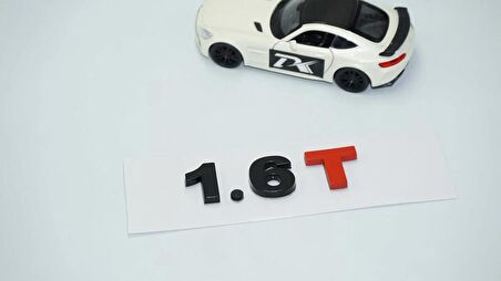 DK Tuning 1.6T Bagaj Siyah Kırmızı Yazı Logo Volkswagen İle Uyumlu