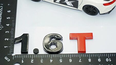 DK Tuning 1.6T Bagaj Siyah Kırmızı Yazı Logo Volkswagen İle Uyumlu