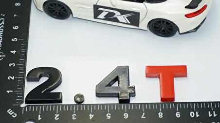 DK Tuning 2.4T Bagaj Siyah Kırmızı Yazı Logo Volkswagen İle Uyumlu