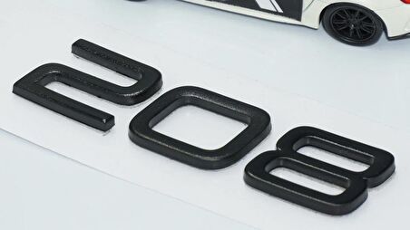 DK Tuning Peugeot 208 Ön Kaput 2022+ Parlak Siyah ABS Logo Amblem