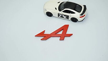 DK Tuning Alpine F1 Kırmızı ABS 3M Bagaj Yazı Logo Renault İle Uyumlu