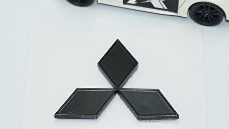 DK Tuning Bagaj Siyah ABS 3M 3D Yazı Logo Mitsubishi İle Uyumlu