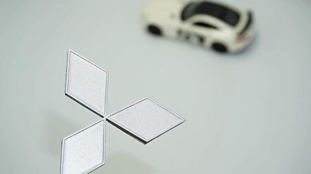 DK Tuning Bagaj Gri ABS 3M 3D Yazı Logo Mitsubishi İle Uyumlu