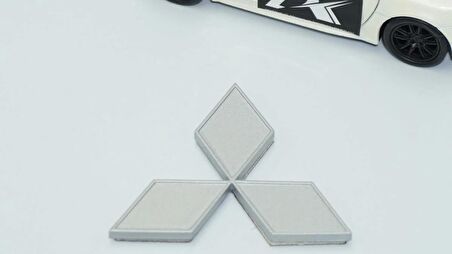 DK Tuning Bagaj Gri ABS 3M 3D Yazı Logo Mitsubishi İle Uyumlu