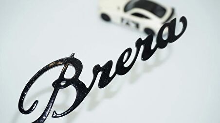 DK Tuning Alfa Romeo Brera Siyah ABS 3M 3D Bagaj Yazı Logo Arma