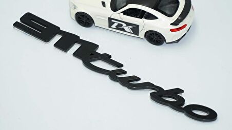 DK Tuning Porsche 911 Turbo Bagaj Siyah ABS Yazı Logo Amblem