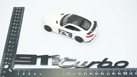 DK Tuning Porsche 911 Turbo Bagaj Siyah ABS Yazı Logo Amblem