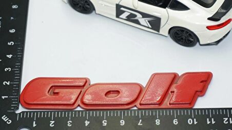 DK Tuning Golf MK2 MK3 Bagaj Kırmızı Yazı Logo Volkswagen İle Uyumlu