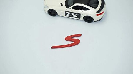 DK Tuning Porsche S Kırmızı ABS Bagaj Logo Arma