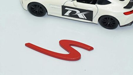 DK Tuning Porsche S Kırmızı ABS Bagaj Logo Arma