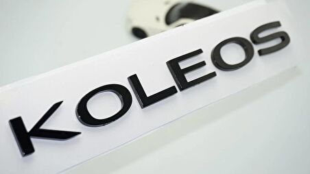DK Tuning Koleos Siyah ABS 3M Bagaj Yazı Logo Renault İle Uyumlu