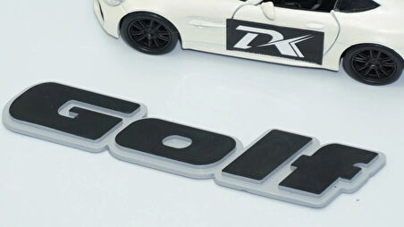 DK Tuning Golf MK2 MK3 Bagaj Gri Siyah Yazı Logo Volkswagen İle Uyumlu