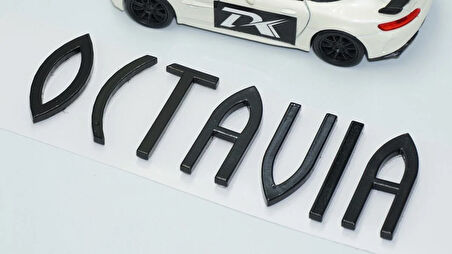 DK Tuning Octavia 1 2 Bagaj Siyah ABS Yazı Logo Skoda İle Uyumlu