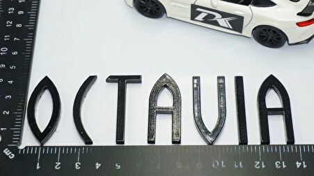 DK Tuning Octavia 1 2 Bagaj Siyah ABS Yazı Logo Skoda İle Uyumlu