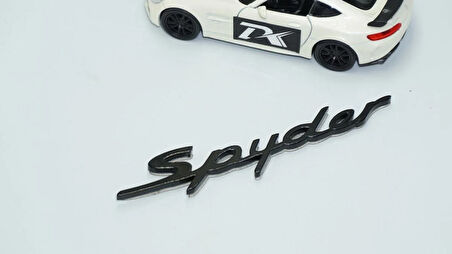 DK Tuning Porsche Spyder Bagaj Siyah ABS Yazı Logo Amblem