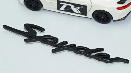 DK Tuning Porsche Spyder Bagaj Siyah ABS Yazı Logo Amblem