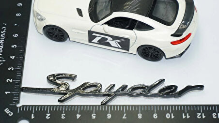 DK Tuning Porsche Spyder Bagaj Siyah ABS Yazı Logo Amblem