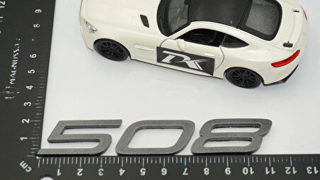 DK Tuning Peugeot Yeni 508 Bagaj 3M 3D Koyu Gri ABS Yazı Logo