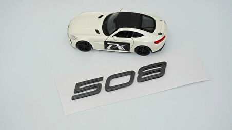 DK Tuning Peugeot Yeni 508 Bagaj 3M 3D Koyu Gri ABS Yazı Logo