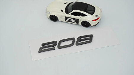 DK Tuning Peugeot Yeni 208 Bagaj 3M 3D Koyu Gri ABS Yazı Logo