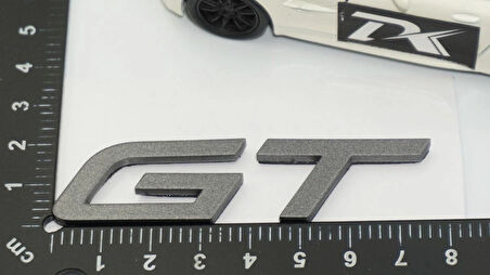 DK Tuning Peugeot Yeni GT Bagaj 3M 3D Koyu Gri ABS Yazı Logo
