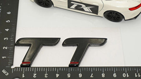 DK Tuning Audi TT 07 Versiyon Siyah ABS 3M 3D Bagaj Logo Yazı