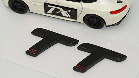 DK Tuning Audi TT 07 Versiyon Siyah ABS 3M 3D Bagaj Logo Yazı