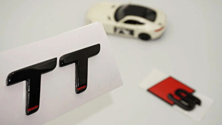 DK Tuning Audi TT S 07 Versiyon Siyah ABS 3M 3D Bagaj Logo Yazı