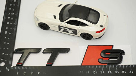 DK Tuning Audi TT S 07 Versiyon Siyah ABS 3M 3D Bagaj Logo Yazı