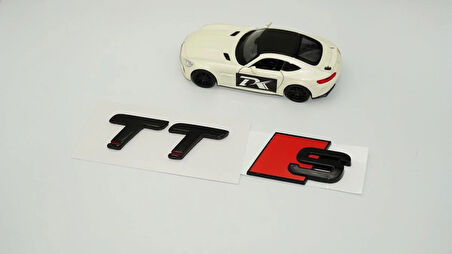 DK Tuning Audi TT S 07 Versiyon Siyah ABS 3M 3D Bagaj Logo Yazı