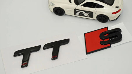 DK Tuning Audi TT S 07 Versiyon Siyah ABS 3M 3D Bagaj Logo Yazı