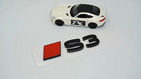 DK Tuning S3 2025+ Bagaj Kırmızı Siyah 3M Yazı Logo Audi İle Uyumlu