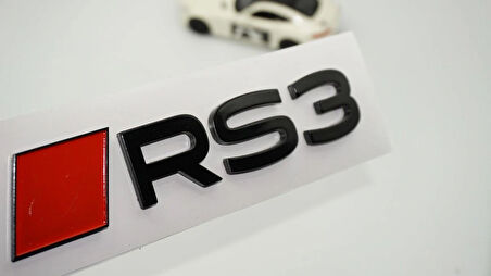 DK Tuning RS3 2025+ Bagaj Kırmızı Siyah 3M Yazı Logo Audi İle Uyumlu