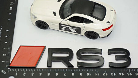 DK Tuning RS3 2025+ Bagaj Kırmızı Siyah 3M Yazı Logo Audi İle Uyumlu