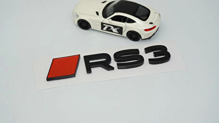 DK Tuning RS3 2025+ Bagaj Kırmızı Siyah 3M Yazı Logo Audi İle Uyumlu