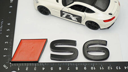 DK Tuning S6 2025+ Bagaj Kırmızı Siyah 3M Yazı Logo Audi İle Uyumlu