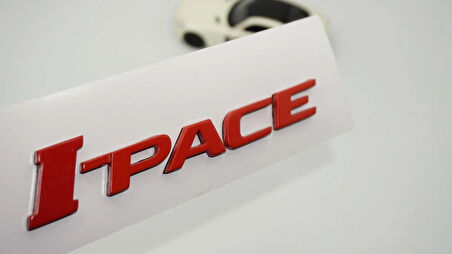 DK Tuning I-Pace 3M Kırmızı ABS Bagaj Yazı Logo Jaguar İle Uyumlu