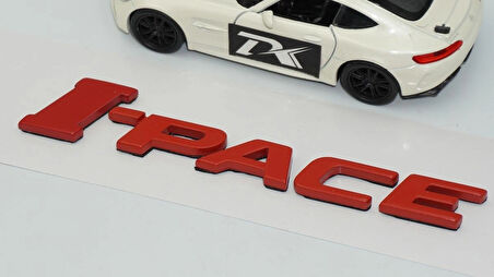 DK Tuning I-Pace 3M Kırmızı ABS Bagaj Yazı Logo Jaguar İle Uyumlu