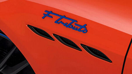 DK Tuning Maserati F Tributo Çamurluk Mav, ABS Yazı Logo Amblem Seti