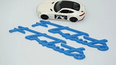 DK Tuning Maserati F Tributo Çamurluk Mav, ABS Yazı Logo Amblem Seti