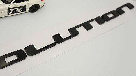 DK Tuning Lancer Evolution Bagaj Siyah Yazı Logo Arma