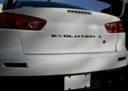 DK Tuning Lancer Evolution 10 Bagaj Siyah Yazı Logo Arma