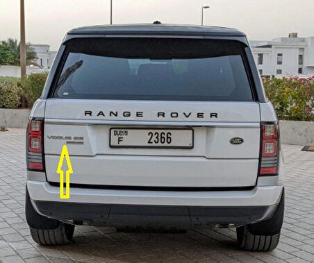 DK Tuning Land Rover Range Rover VogueSE Gri Bagaj Yazı Logo Arma