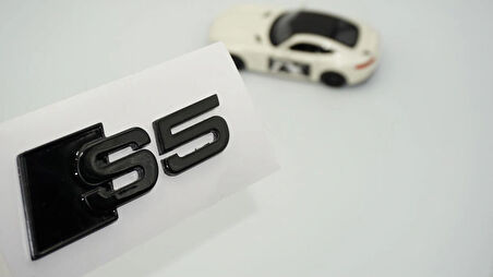 DK Tuning S5 Siyah 3M Bagaj Logo Audi İle Uyumlu