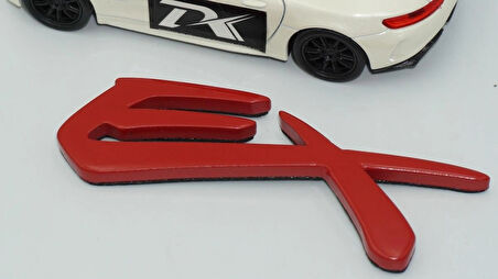 DK Tuning Lancer EX Bagaj Kırmızı Yazı Logo Arma