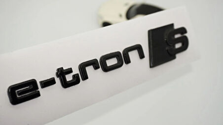 DK Tuning e-tron S Bagaj Siyah Yazı Logo Audi İle Uyumlu