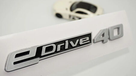 DK Tuning eDrive 40 Bagaj Gri Siyah Yeni Nesil Yazı Logo Bmw İle Uyumlu